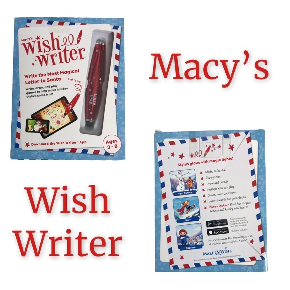 NWT Macy’ Wish Writer